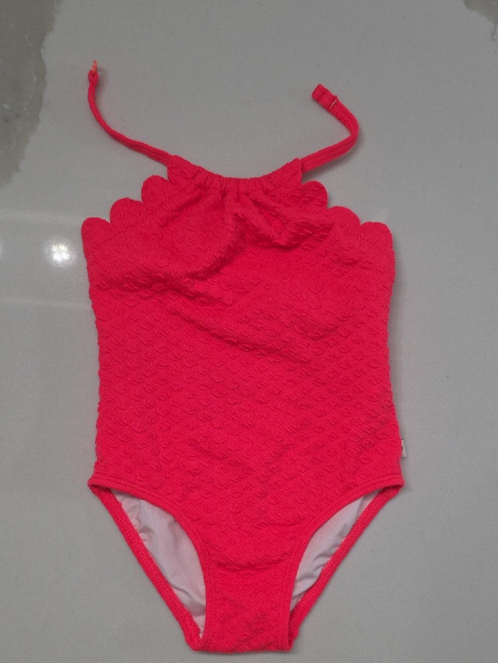 Adorable kate spade Bathing Suit For 18 Month Toddler With A Scalloped Neckline